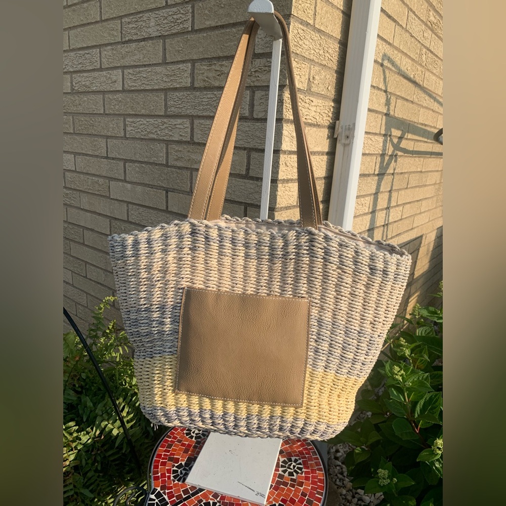 Universal Thread Beach Lined Tote Bag - image 1